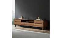 TV Cabinet with Drawers Low-Profile Low-Height TV Cabinet with Drawers Fully Assembled TV Cabinet for Living Room, Bedroom