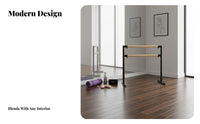 Home Practice Barre Non-Slip Feet Freestanding Practice Bar Easy Storage Portable Dance Bar for Adults, Beginners, Gym
