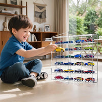 1:64 Scale Car Model Storage Box Display Rack with Door
