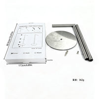 Export Bathroom Toilet Paper Holder Single Pole Stainless Steel Floor Standing Vertical Paper Roll Holder No Drilling
