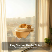 glassMounted feline bed Sunbathing lofelineion glassMounted feline resting lofelineion Strong Suction Cups Pet Furniture for Kittens, glass panesill, Glass Surfaces, Indoors