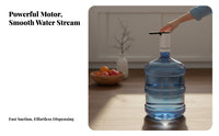 Electric Water Bottle Pump Food-Grade Material Automatic Water Jug Dispenser Universal Home Kitchen Appliance for Families, Dorm Room, Camping