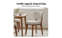 Nordic Design Upholstered Side Seat Modern Design Dining Chair Soft Padding Home Furniture Mid-1900s-Century Inspired for Homeowners, Families, Office Managers, Restaurant, Kitchen, Living Room