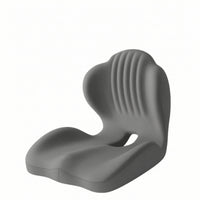 Seat Cushion with Backrest Contoured Support Cushion Pressure Relieving Ergonomic Seat Pad for Office Workers