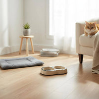Pet Bowl Easy to Clean Double Pet Bowl for Young Dogs, Kittens