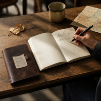 A5 Loose-Leaf Notebook with Acid-Free Paper for Sketching, Journaling, and Art