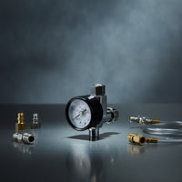 Airbrush Filter with Pressure Gauge Mini Inline Water Separator with Gauge