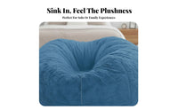 Oversized Cushiony Floor Seat Cover Cushiony Texture Giant Cushiony Floor Seat Cover Snug Soft Seating for Grown-Ups, Families