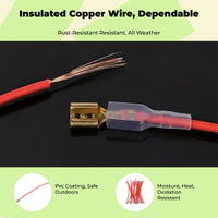 12V horn harness, copper terminal