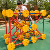 Outdoor Climbing Frame with Slide, Play Tower for the Garden, 240 Pieces, Modular Play Equipment for Ages 3-6