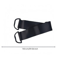 Looped D-Loop Strap Black Leg Stretch Band Portable Workout Gear