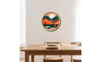 Lightweight Wooden Wall Decoration Decorative Wooden Sign with Adhesive Backing Long-Lasting Round Wood Plaque Portable for Dorm Room