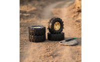 4 Pieces RC Wheel and Tire Assemblies Wheel and Tire Set Heavy-Duty for Trail Riding