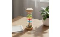 Wooden Rain Child-Centered Influenced Rain Rattle Soothing Raindrop Sounds Rainfall Rattle Shaker for Infants, Young Children, Classroom