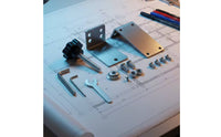 Handbrake Mounting Kit Metal Handbrake Clamp Easy to Install Hardware for Simulator, Cockpit Rig