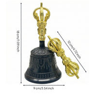 Tibetan Buddhist Meditation bell Dorje Traditional Tibetan Buddhist Bell Decorative for Ceremony, Meditation