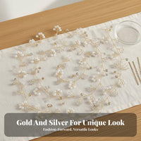 Wedding Hair Jewelry Handmade Bridal Hair Sprig Crystal Bead Headpiece Elegant Design Flexible Bridal Headband for Weddings