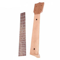 Ukulele Neck and Fingerboard Set Unfinished Wood Ukulele Neck and Fingerboard Lightweight for Luthiers