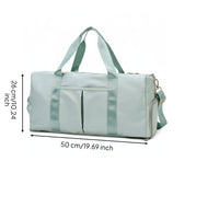 Stylish Design Wet Dry Separation Travel Bag Multi-Functional Pockets Large Capacity Exercise Bag Long-Lasting & Tear-Resistant Carry on Travel Duffle Lightweight for Women, Weekend Trips, Swimming
