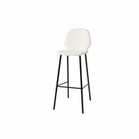 Nordic Design Modern Bar Chair with Backrest Light Luxury High Stool Stable Base Counter Seating Built-in Footrest for Adults, Homeowners, Restaurant Owners, Reception Area, cafe, Kitchen Island, Dining Room