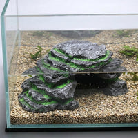 Textured Aquarium Cave and Reptile Hide, Resin Reptile Hideout Climbing Playthings for Reptiles and Aquatic Life, Rock Habitat for Tanks