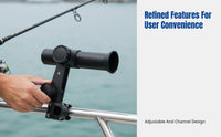 Stainless Steel Fishing Rod Holder, Motorcycle Mount, Boat Support, Adjustable Tube, Outdoor Accessory