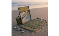 Padded Folding Seat Backrest Mat 600D Oxford Cloth Foldable Chair Mat Aluminum Alloy Camping Sit Cushion Carrying Bag