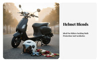 Helmet 3C Certified Half Face Helmet Warm Lining Shielded Headwear for Women, Commuters, Winter, Commuting, City Riding
