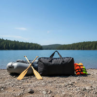 Inflatable Boat Storage Bag Double Handle Design Kayak Carrying Bag Wide Opening Heavy Duty Foldable Tote for Kayakers, Anglers