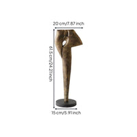 Abstract Sculpture Matte Black Aluminum Sculpture Modern Statue for Homeowners, Living Room, Console Table, Bookshelf