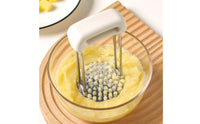 Multi-Purpose Potato Masher Easy to Clean Stainless Steel Food Press Ergonomic Handle Infant Meals Mill for Parents
