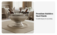 Stainless Steel Champagne Bowl Mirror Finish Large Champagne Bowl Multi-Purpose