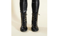 Dark Low-Cut Doll Boots Handmade Doll Boots Fine Details Miniature Footwear