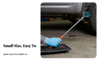 Telescopic Inspection Mirror Sturdy Stainless Steel Telescoping Inspection Mirror Non-Slip Grip Pocket Fastener for DIYers