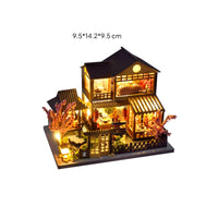 3D Wooden Model Kit House Creative Gift DIY Japanese Dollhouse Kit Home Decor
