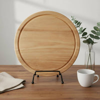 Dessert Display Stand Versatile Elevated Pizza Serving Tray Rustic Charm Round Food Platter for Pizzerias, Caterers, Hotel Dining, Buffet, Parties