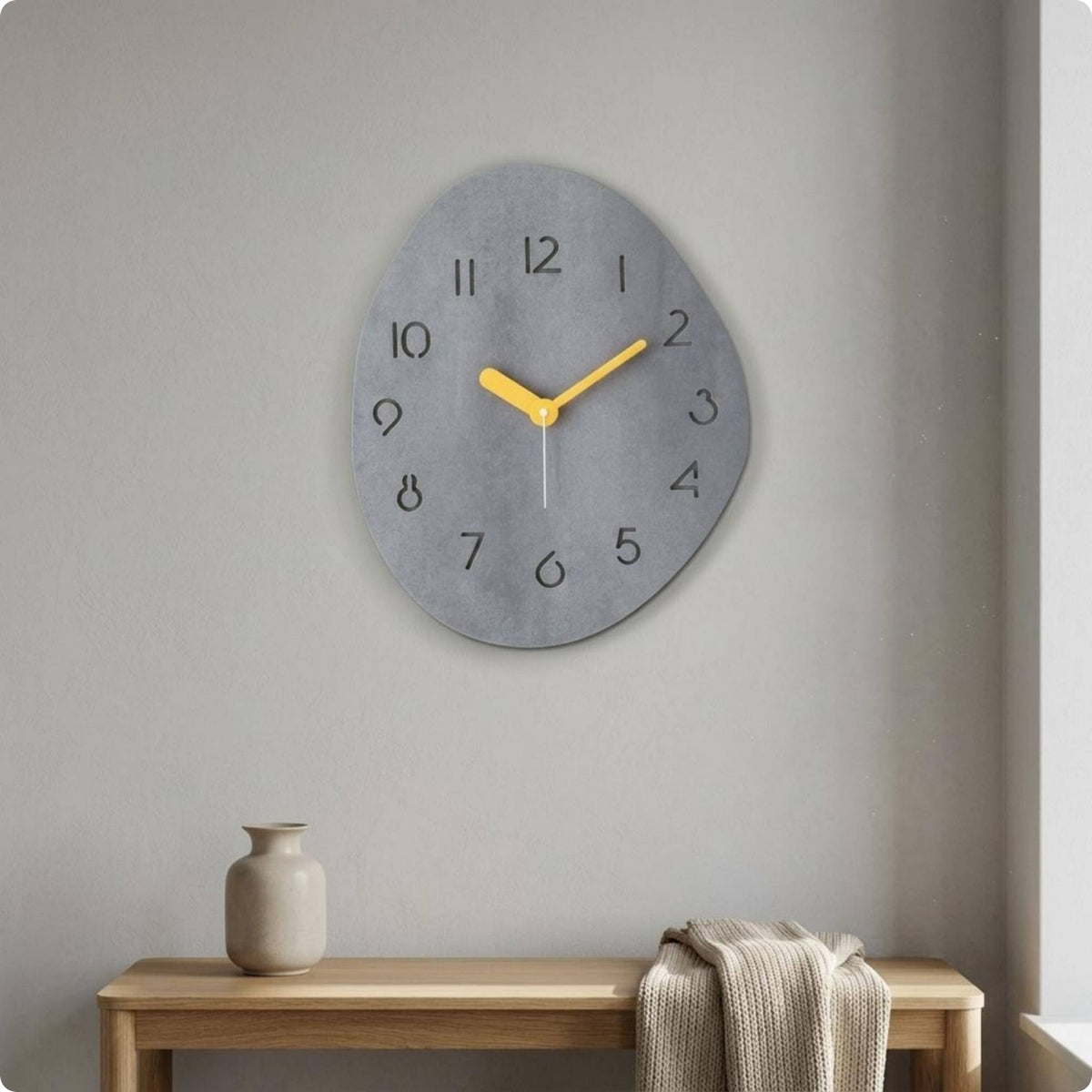 Wall Clock Easy to Read Silent Wall Clock Decorative Home Decor for Living Room
