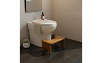 Bamboo Toilet Stool Moisture-Resistant Bathroom Poop Stool Toilet Footrest Strong Load-Bearing Space-Saving