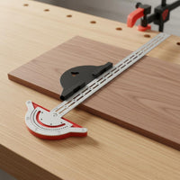 Precise Measurement Woodworking Perimeter Ruler High Precision Woodworker's Angle Gauge Long-Lasting Woodworking Layout Tool Stainless Steel Body for Carpenters, Carpentry