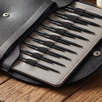 Compact Interchangeable Circular Knitting Needle Set Travel-Ready Circular Knitting Needle Set Versatile Craft Supplies Handy for Knitters, Crafters
