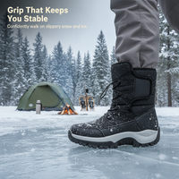Unisex High-Top Insulated Winter Hiking Boots for Snow and Cold Weather