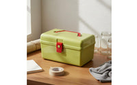 Portable Organizer Case Secure Latch Storage Box with Handle BPA Latching Container with Handle for Nail Technicians, DIY Enthusiasts