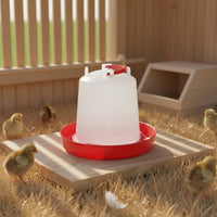 Hands-Effortless Watering Automatic Chicken Feeder Easy to Clean Hanging Duck Feed Trough Sturdy Material Hanging Poultry Waterer Heavy Duty for Backyard