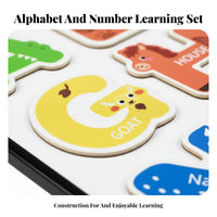 Early Education Stickable Alphabet and Number Toy Educational Stickable Alphabet Set Vibrant Colors for Preschoolers, Refrigerator