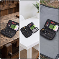 Beginner Fly Tying Kit with Travel Case Case Portable Fly Tying Starter Kit Compact Organized for Beginners, Anglers, Hobbyists