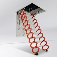 Fold-down Attic Ladder Space-Saving Folding Attic Ladder Compact for Home