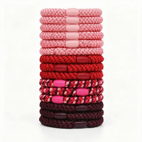 15 Pieces Braided Hair Tie Woven Elastic Hair Band Ponytail Holder Stretch Accessory Soft for Women, Daily Wear, Sports