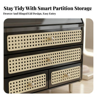 Lidded Makeup Box with Drawers particle-resistantprotective Lidded Cosmetic Display Case for Women