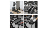 Fitness Machine Pedal Replacement Exercise Machine Footplate Exercise Pedals Textured Footplates Oval for Home Gym