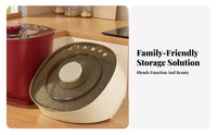 Moisture-Proof Sealed Rice Bin Multi-Purpose Tilting Grain Dispenser Safe